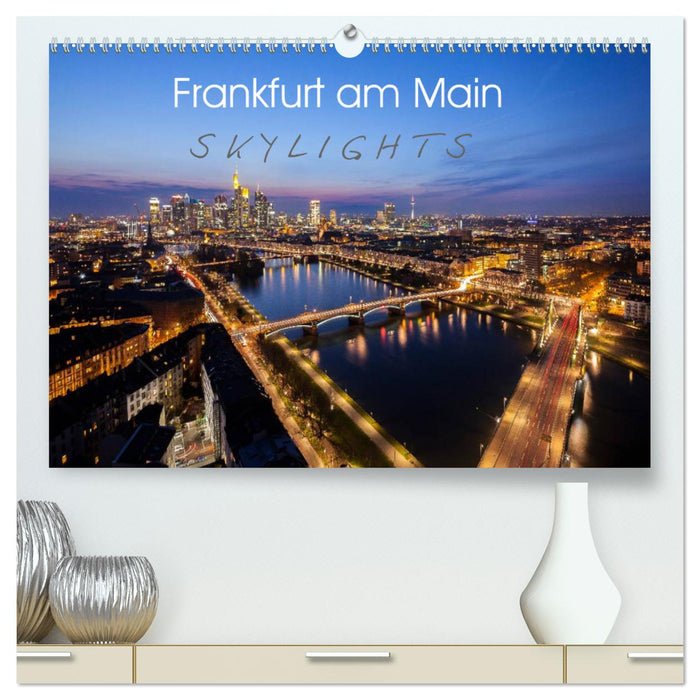 Frankfurt am Main Skylights (CALVENDO Premium Wandkalender 2025)