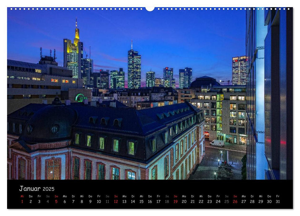 Frankfurt am Main Skylights (CALVENDO Premium Wandkalender 2025)