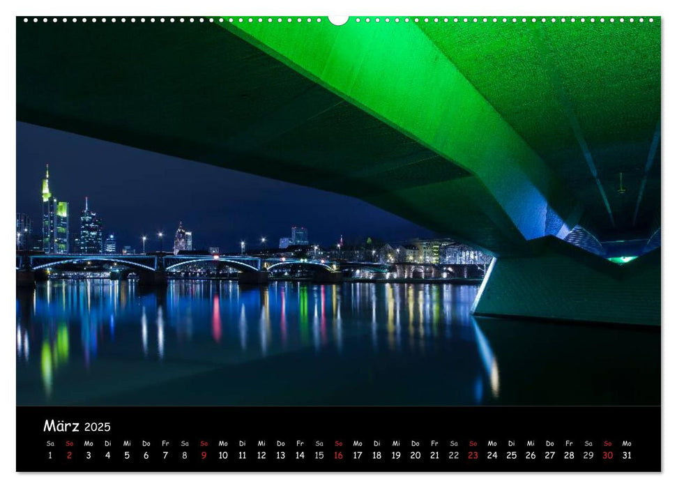 Frankfurt am Main Skylights (CALVENDO Premium Wandkalender 2025)