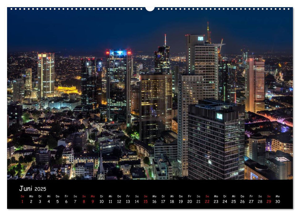 Frankfurt am Main Skylights (CALVENDO Premium Wandkalender 2025)