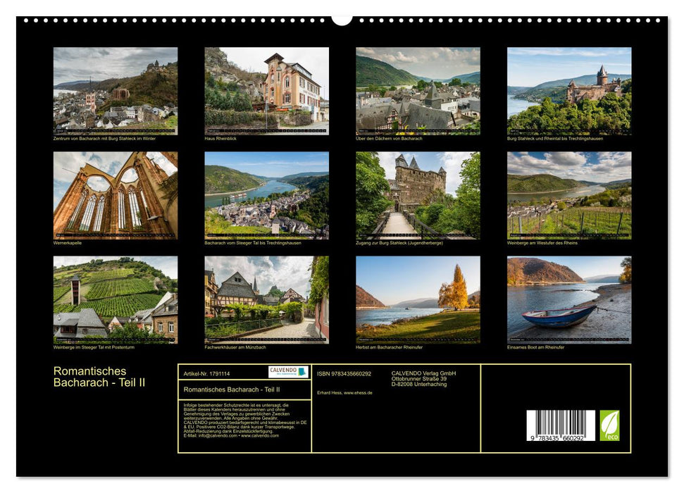 Romantisches Bacharach - Teil II (CALVENDO Premium Wandkalender 2025)