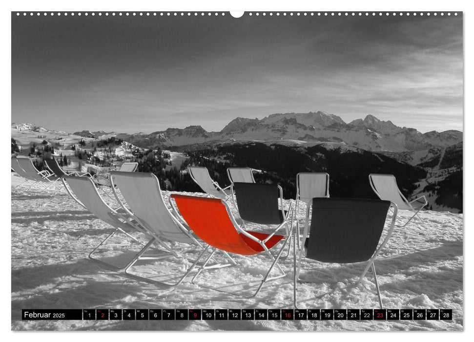 Schwarz - Weiß - Rot (CALVENDO Premium Wandkalender 2025)