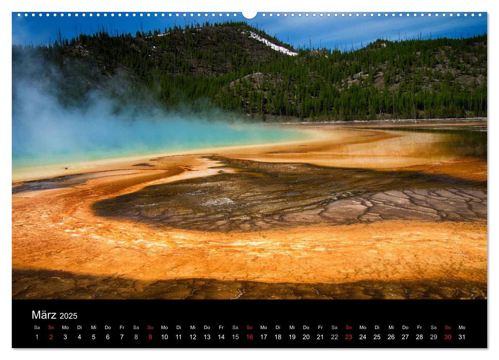 Traumziele in den USA. Der Yellowstone National Park (CALVENDO Premium Wandkalender 2025)