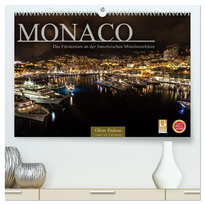 Monaco - Das Fürstentum an der französischen Mittelmeerküste (CALVENDO Premium Wandkalender 2025)