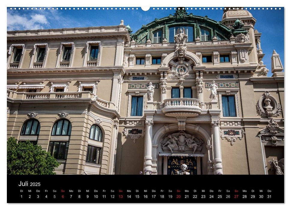 Monaco - Das Fürstentum an der französischen Mittelmeerküste (CALVENDO Premium Wandkalender 2025)