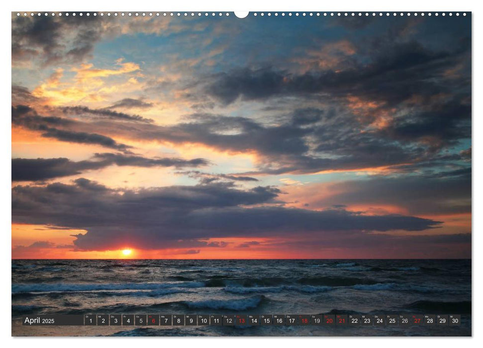 Sonnenuntergang an der Ostsee (CALVENDO Premium Wandkalender 2025)