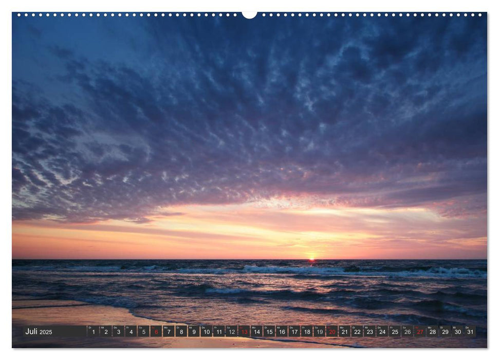 Sonnenuntergang an der Ostsee (CALVENDO Premium Wandkalender 2025)