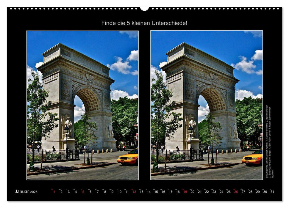 New York City Fehlersuche 2025 (CALVENDO Wandkalender 2025)