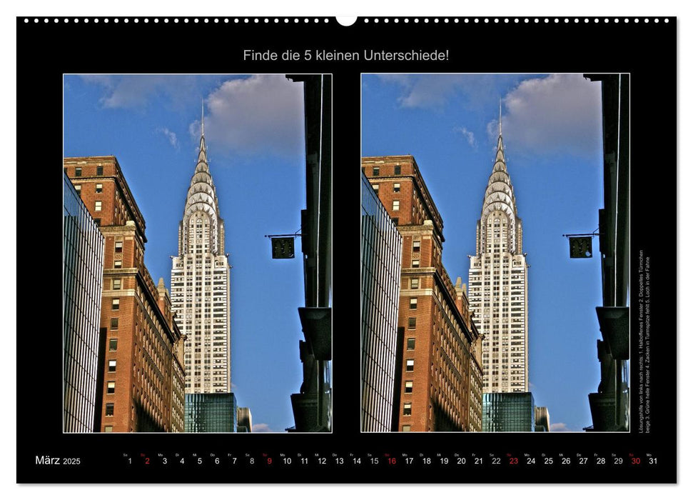 New York City Fehlersuche 2025 (CALVENDO Wandkalender 2025)