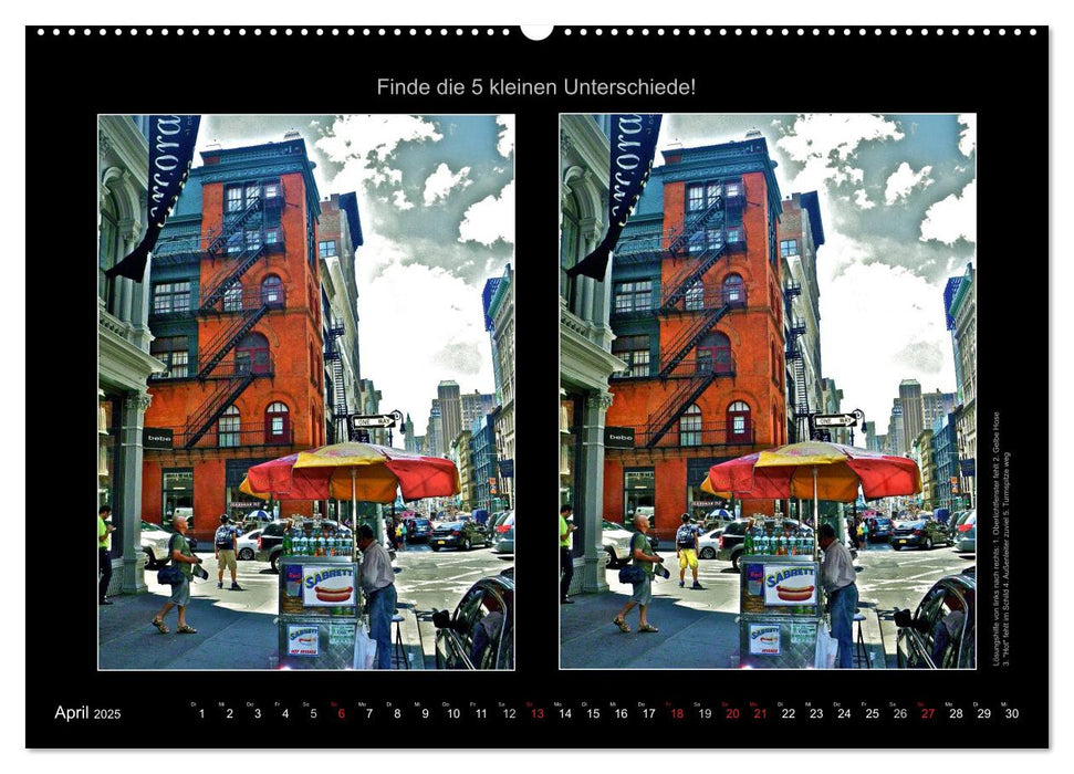 New York City Fehlersuche 2025 (CALVENDO Wandkalender 2025)