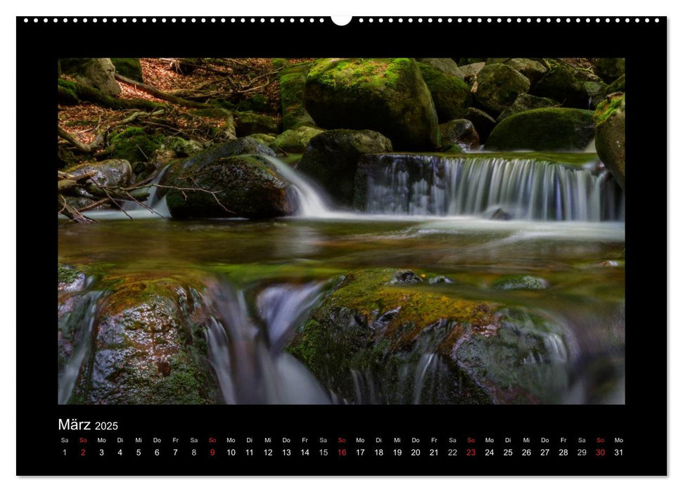 Wildromantische Wasserwelten im Harz (CALVENDO Premium Wandkalender 2025)