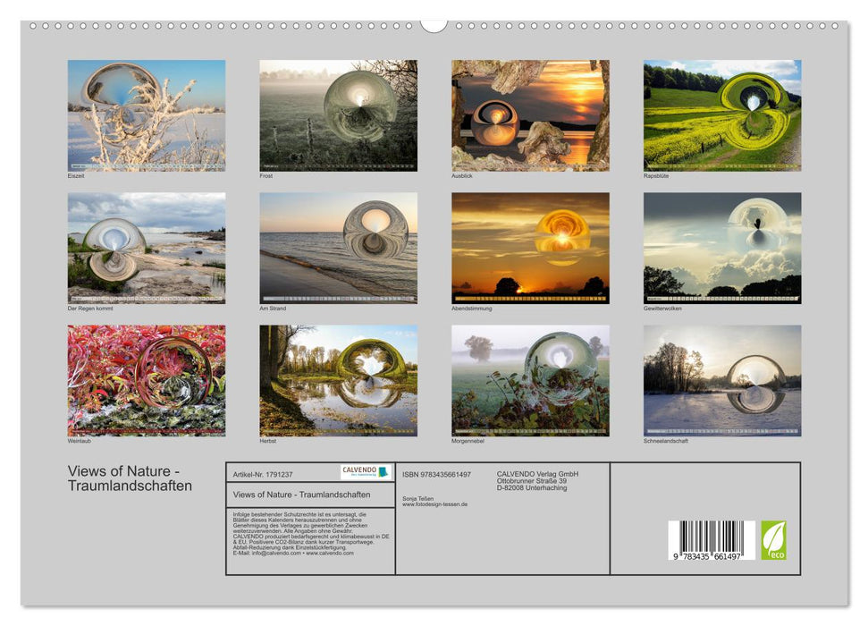 Views of Nature - Traumlandschaften (CALVENDO Premium Wandkalender 2025)