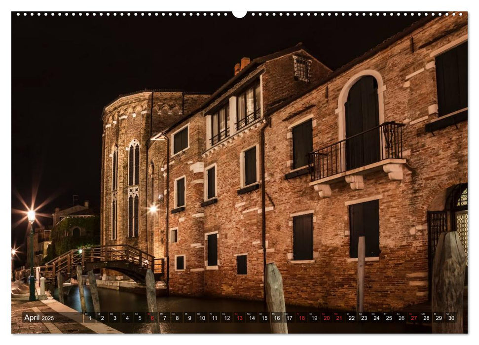 Leuchtendes Venedig (CALVENDO Premium Wandkalender 2025)