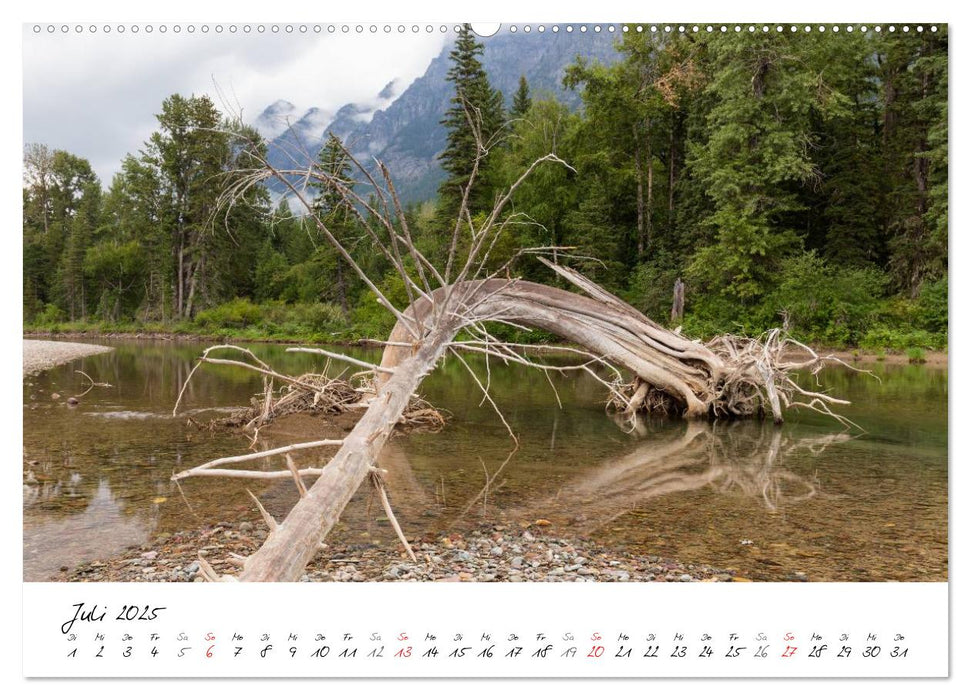 Glacier National Park Montana - USA (CALVENDO Premium Wandkalender 2025)