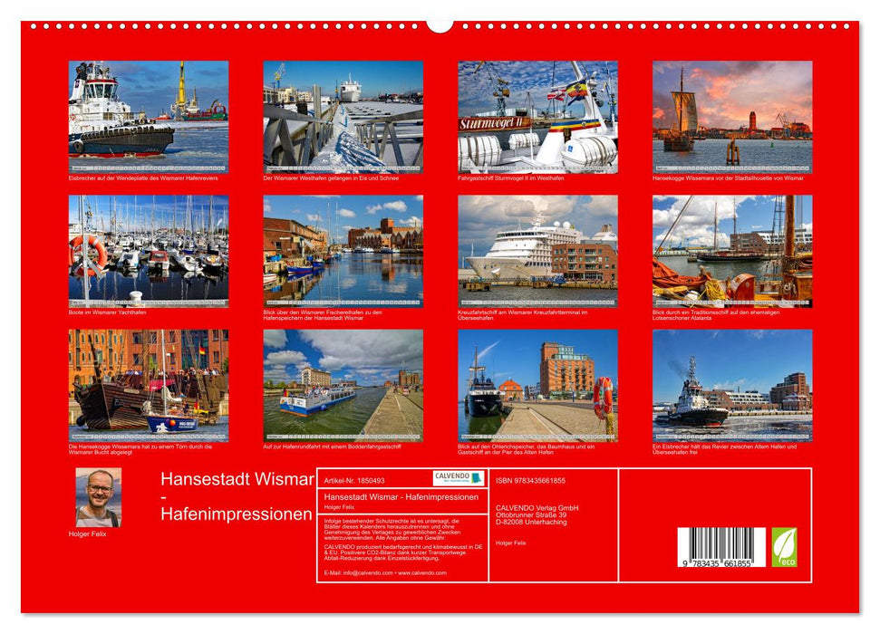 Hansestadt Wismar - Hafenimpressionen (CALVENDO Premium Wandkalender 2025)