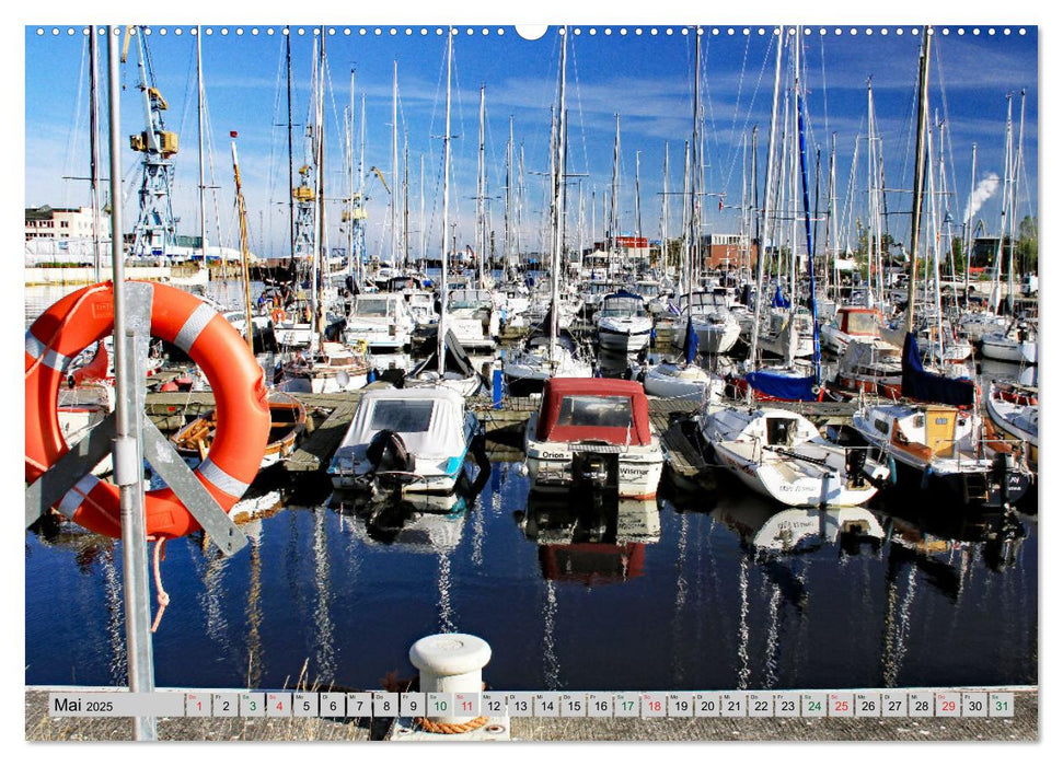 Hansestadt Wismar - Hafenimpressionen (CALVENDO Premium Wandkalender 2025)