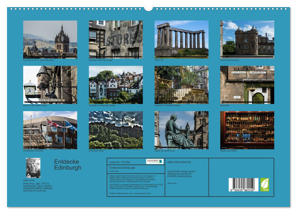 Entdecke Edinburgh (CALVENDO Premium Wandkalender 2025)