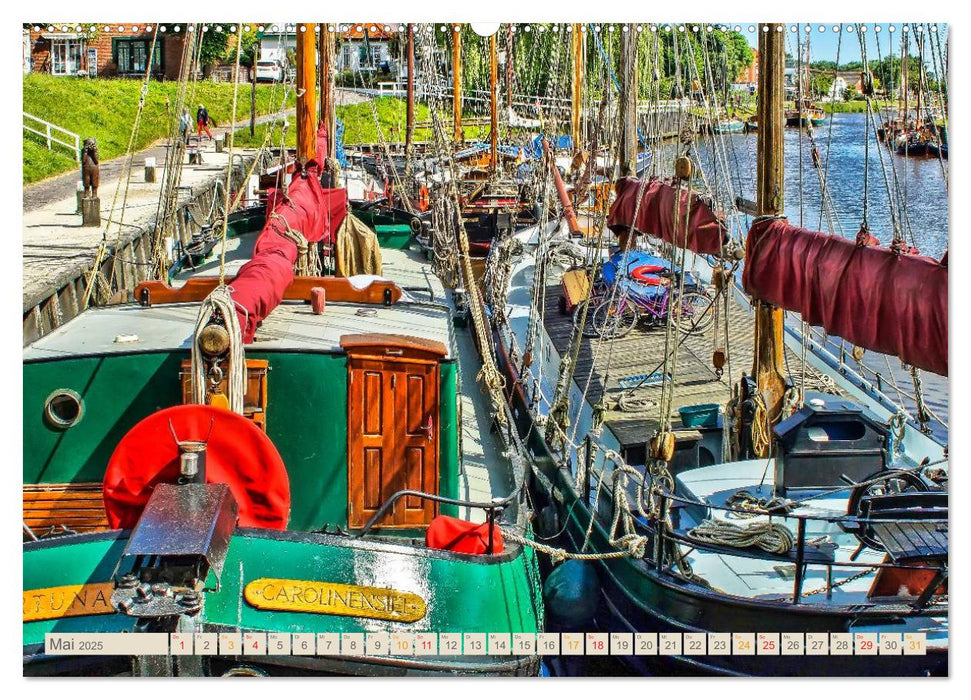 Ostfriesland - der alte Hafen Carolinensiel (CALVENDO Wandkalender 2025)