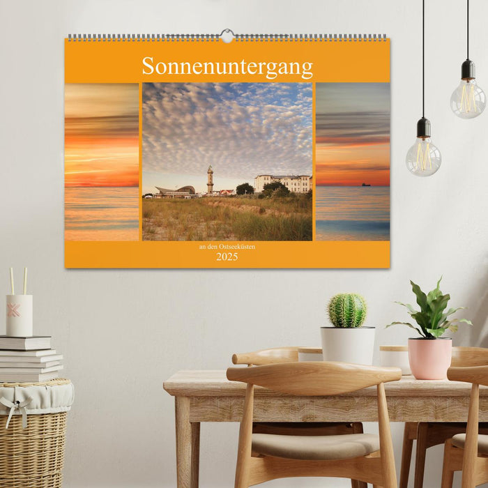 Sonnenuntergang an der Ostsee (CALVENDO Wandkalender 2025)