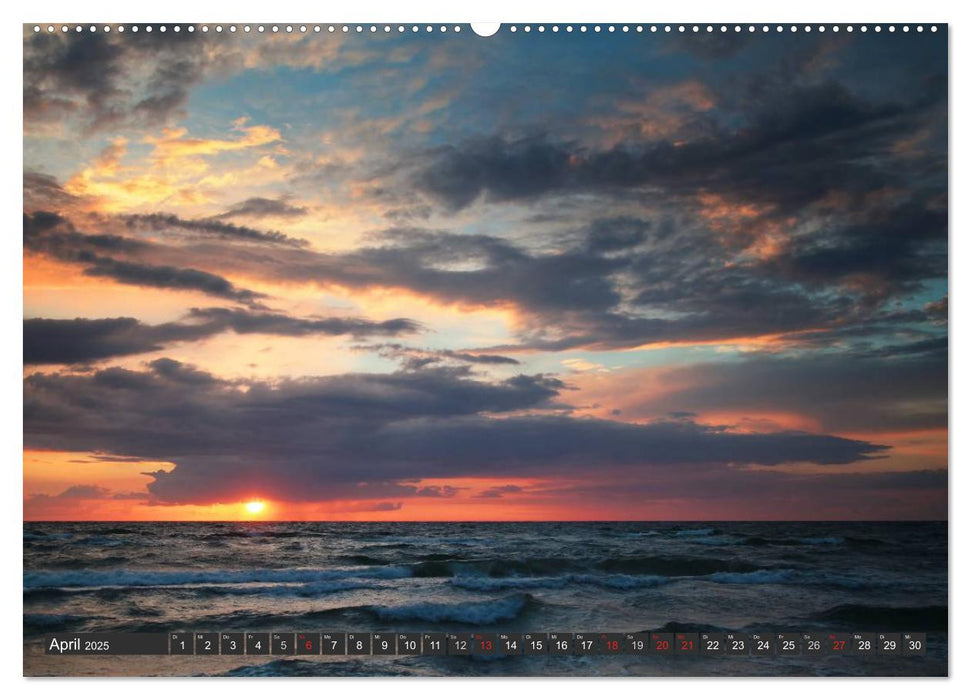 Sonnenuntergang an der Ostsee (CALVENDO Wandkalender 2025)