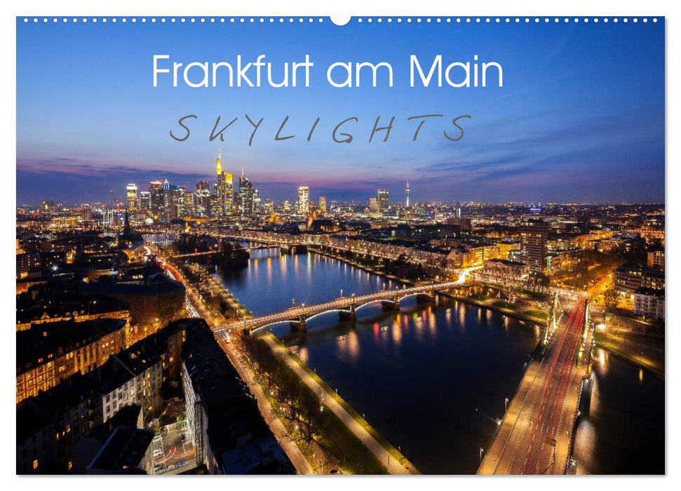 Frankfurt am Main Skylights (CALVENDO Wandkalender 2025)