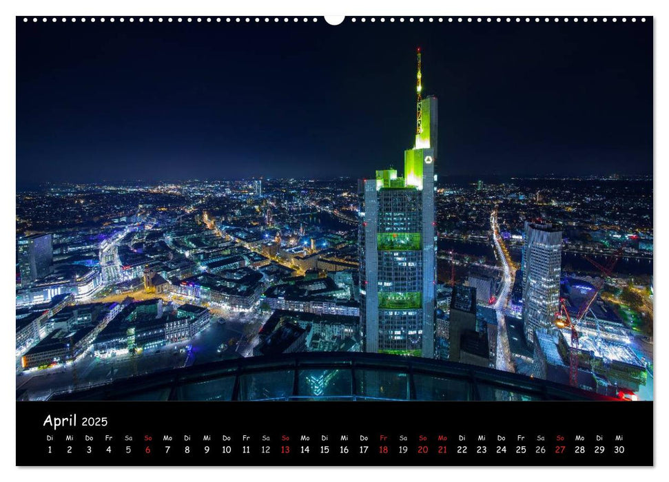 Frankfurt am Main Skylights (CALVENDO Wandkalender 2025)