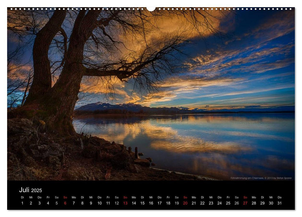 Licht über Bergen und Seen (CALVENDO Premium Wandkalender 2025)