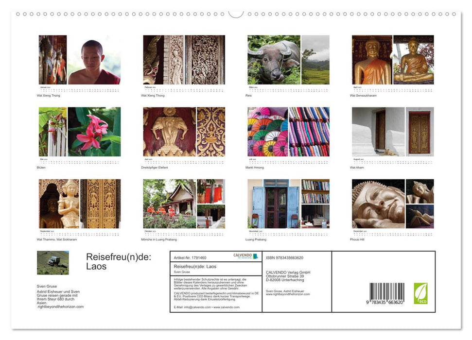 Reisefreu(n)de: Laos (CALVENDO Premium Wandkalender 2025)