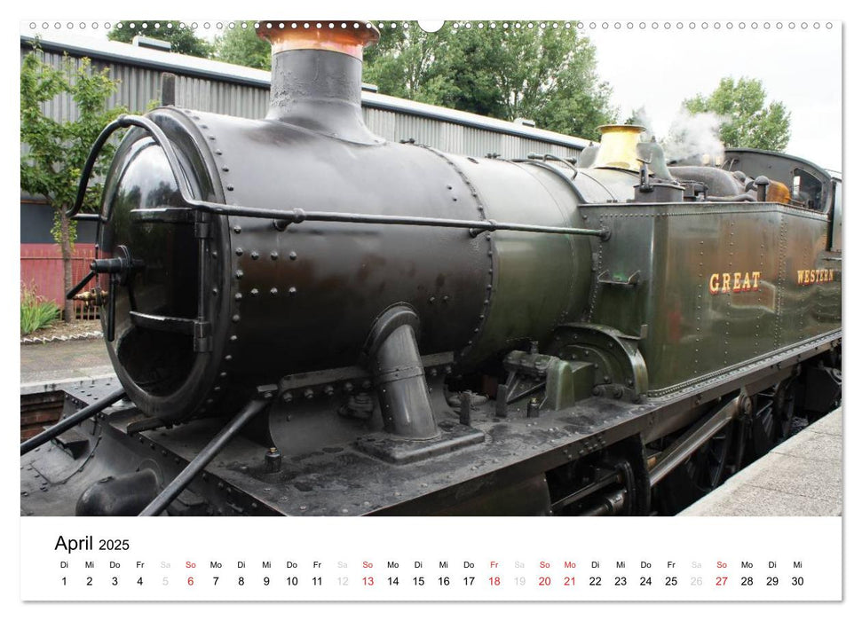 Nostalgische Eisenbahnen Englands (CALVENDO Premium Wandkalender 2025)