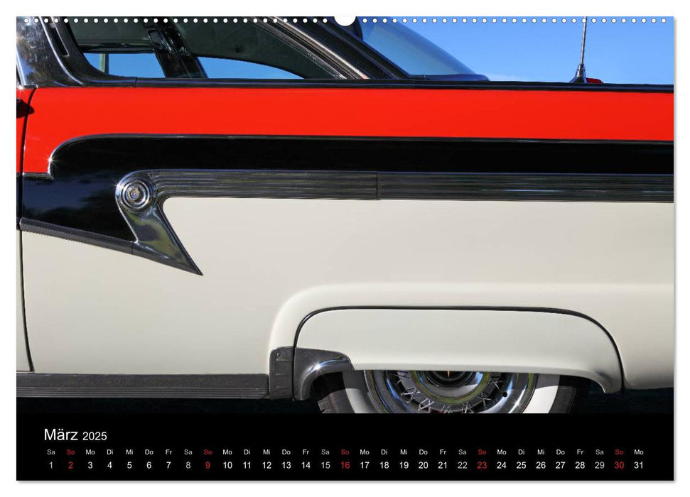 Classic Cars aus den USA (CALVENDO Premium Wandkalender 2025)