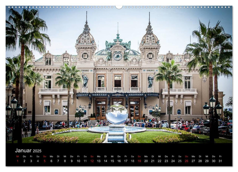 Monaco - Das Fürstentum an der französischen Mittelmeerküste (CALVENDO Wandkalender 2025)
