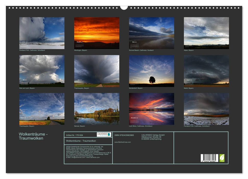Wolkenträume - Traumwolken (CALVENDO Wandkalender 2025)