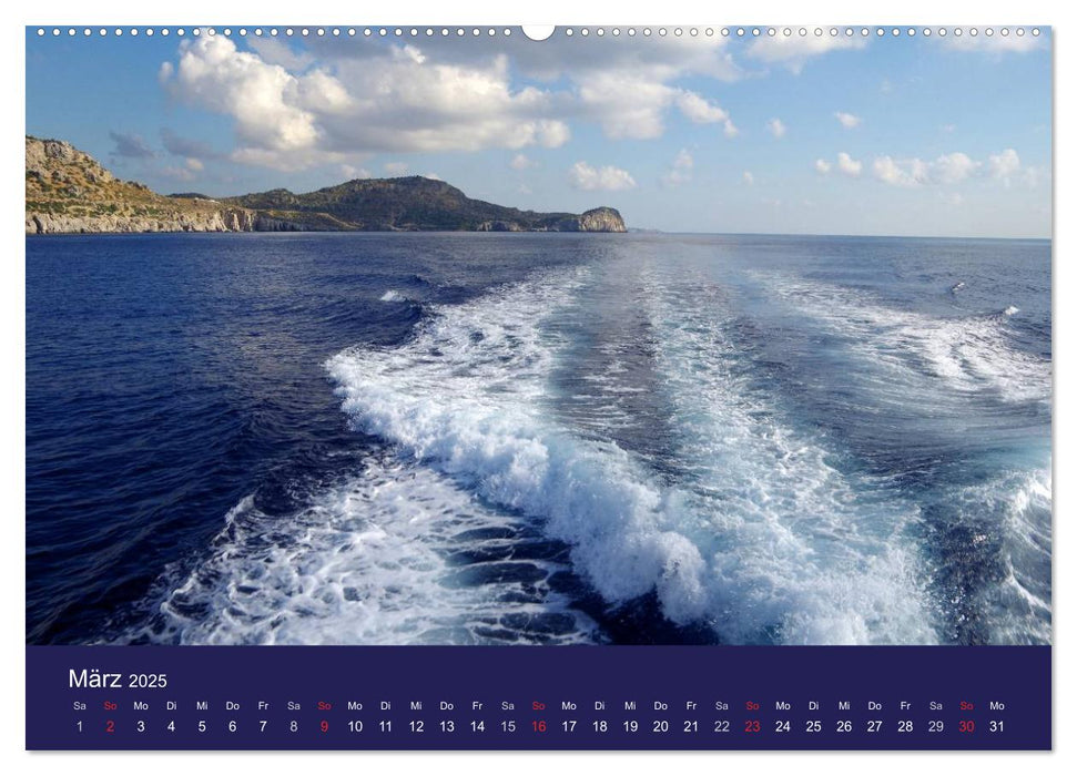 Rhodos mit Lindos und Symi (CALVENDO Premium Wandkalender 2025)