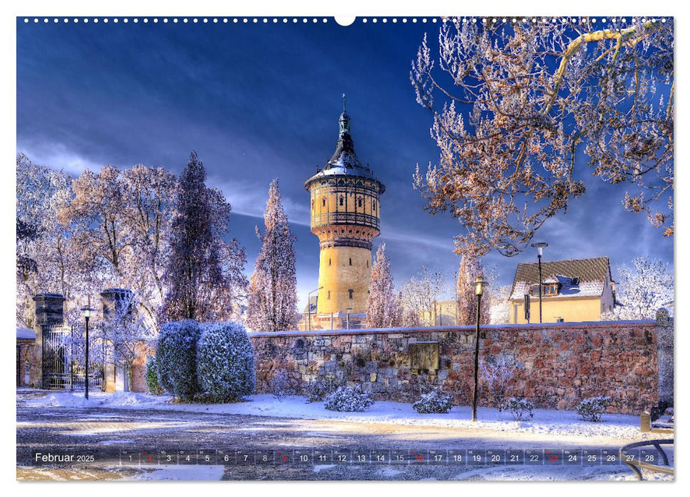 Halle an der Saale - Stadtansichten (CALVENDO Premium Wandkalender 2025)