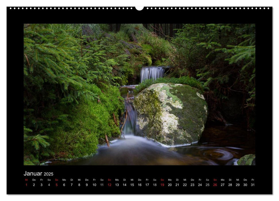 Wildromantische Wasserwelten im Harz (CALVENDO Wandkalender 2025)