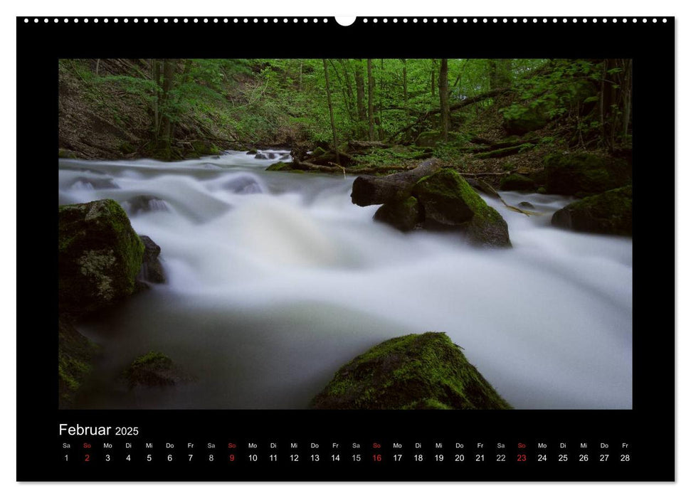 Wildromantische Wasserwelten im Harz (CALVENDO Wandkalender 2025)