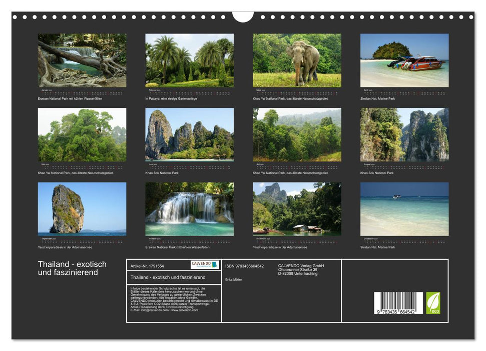 Thailand - exotisch und faszinierend (CALVENDO Wandkalender 2025)