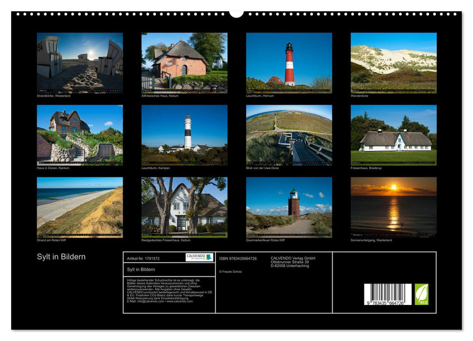 Sylt in Bildern (CALVENDO Premium Wandkalender 2025)