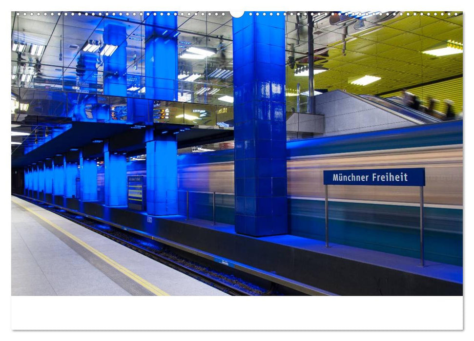 U-Bahn in München (CALVENDO Premium Wandkalender 2025)