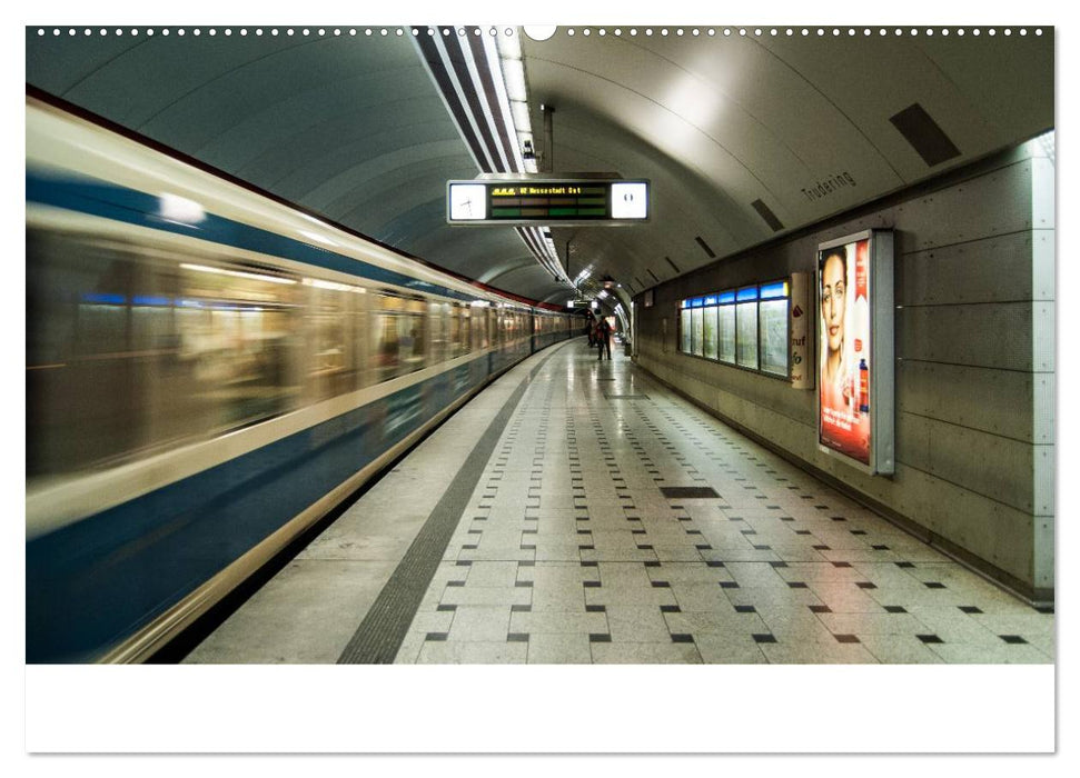 U-Bahn in München (CALVENDO Premium Wandkalender 2025)