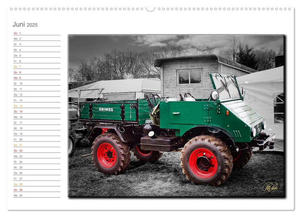 Oldtimer - nostalgische Trecker und Lastwagen (CALVENDO Premium Wandkalender 2025)