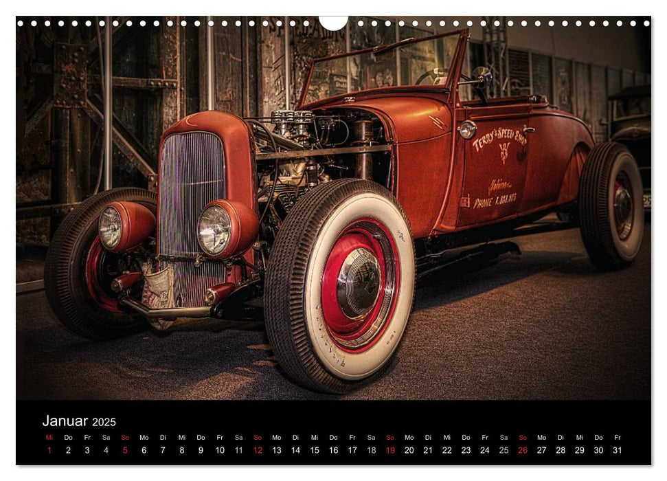 Außergewöhnliche Autos - Hot Rods (CALVENDO Wandkalender 2025)