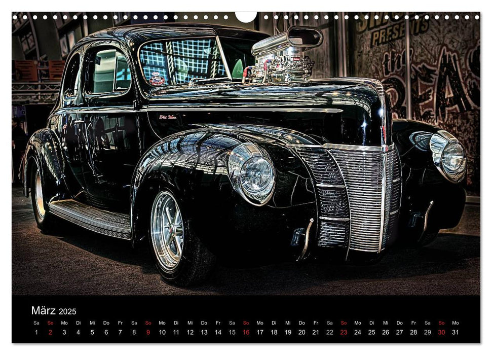 Außergewöhnliche Autos - Hot Rods (CALVENDO Wandkalender 2025)