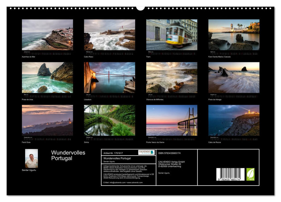 Wundervolles Portugal (CALVENDO Premium Wandkalender 2025)