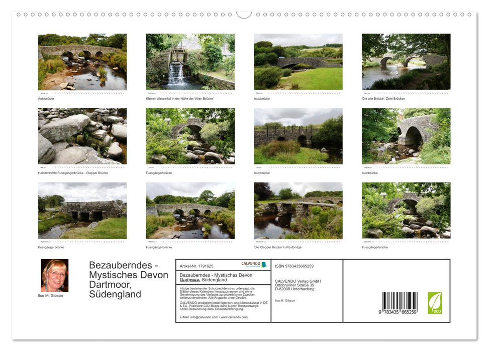 Bezauberndes - Mystisches Devon Dartmoor, Südengland (CALVENDO Premium Wandkalender 2025)