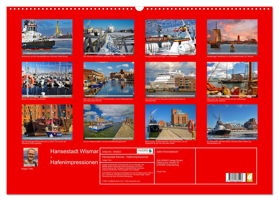 Hansestadt Wismar - Hafenimpressionen (CALVENDO Wandkalender 2025)