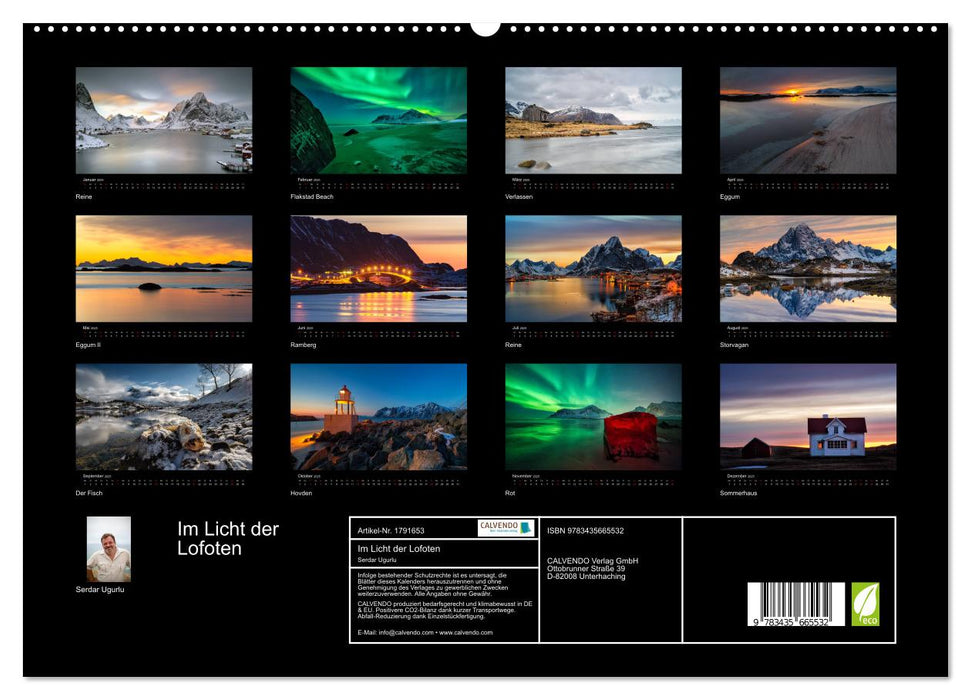 Im Licht der Lofoten (CALVENDO Premium Wandkalender 2025)