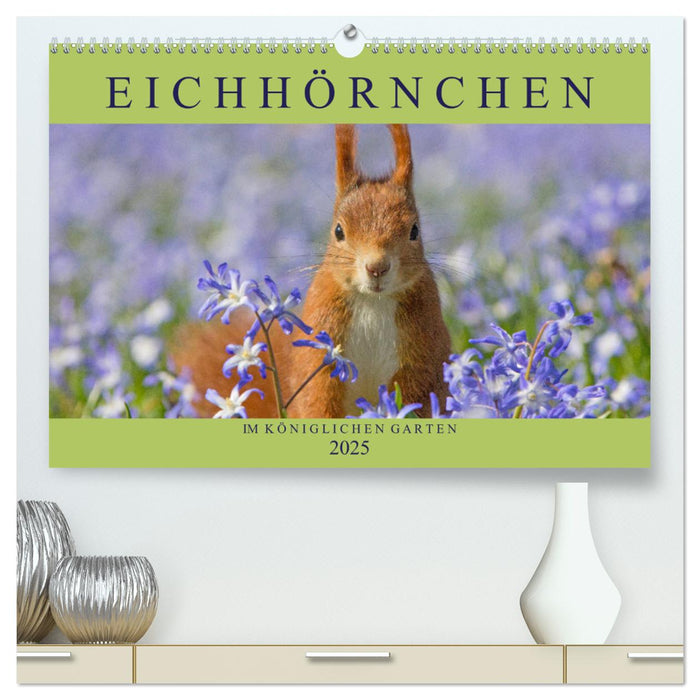 Eichhörnchen im Königlichen Garten (CALVENDO Premium Wandkalender 2025)