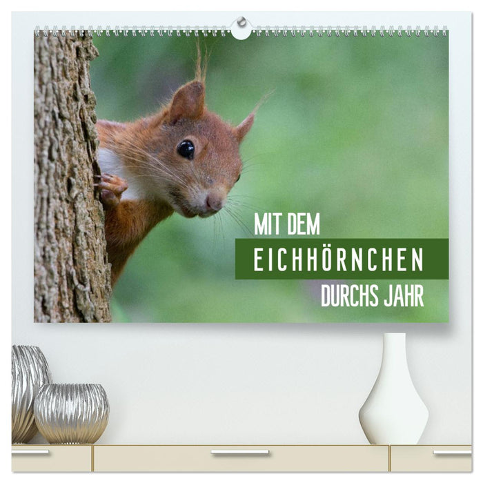 Mit dem Eichhörnchen durchs Jahr (CALVENDO Premium Wandkalender 2025)