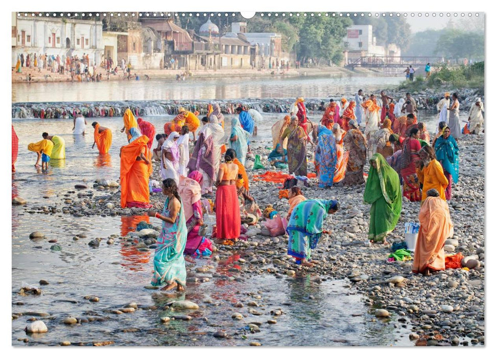 INDIEN An den Ufern des Ganges (CALVENDO Premium Wandkalender 2025)
